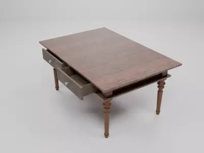 3d Table 01 Low-poly 3D model