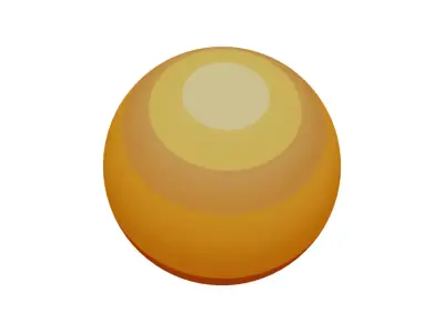 Yellow ball 3D model
