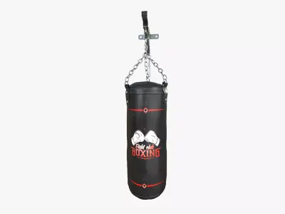 Leather Punching Bag Low-poly 3D model