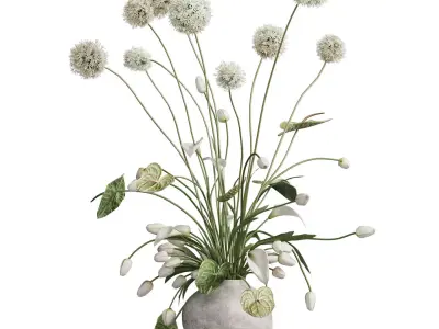 Flower In Vase 92 3D model