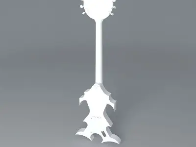 Alien guitar Free 3D model