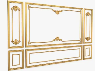 Classic decor ornament 114 3D model