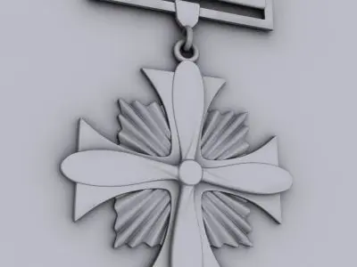 USAF Distinguished Flying Cross Medal 3D model