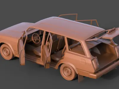 Vaz 2104 3D print model
