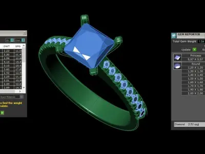 gold ring code 13 3D print model