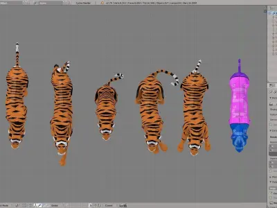 Tiger Low-poly 3D model