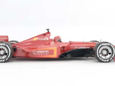 Formula 1 ferrari racing car 3D model