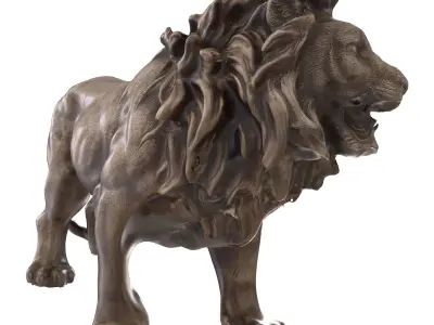lion sculpt 1 3D model