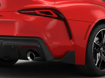 Toyota Supra 2020 Detailed Interior 3D model