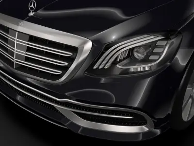 Mercedes Maybach S 650 Guard X222 2018 3D model