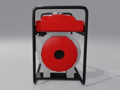 Gasoline Electric Generator - Gerador Eletrico Low-poly 3D model