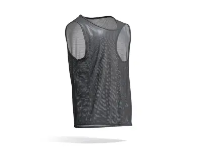 Black Football Team Practice Vest - soccer for training uniform 3D model