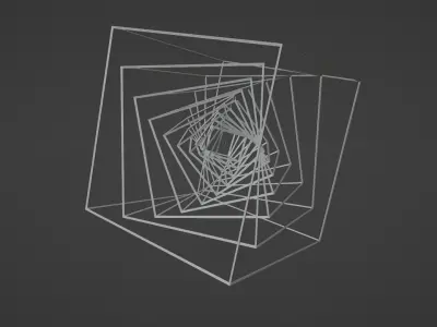 Wire Cube 3D model