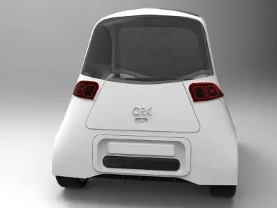 Electric car 02 3D model