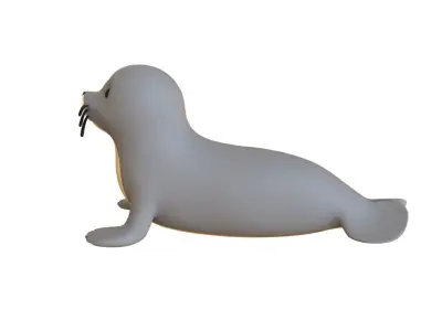 Cartoon Sea Lion 3D model