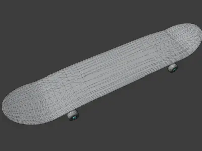 Skateboard two skateboards Low-poly 3D model