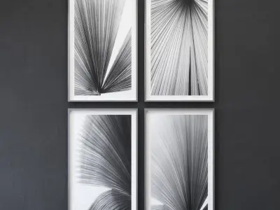 RH PALM FRONDS 3D model