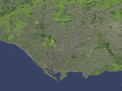 Edinburgh Scotland - city and urban 3D model
