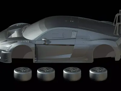 Audi R8 LMS GT3 2021 3D print model