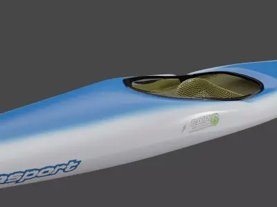 Slalom kayak - Galasport Caipi Low-poly 3D model