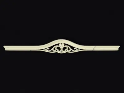 Central decor ornament for furniture 3D model 547