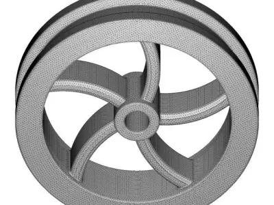 Kids Engineering Flywheel 3D print model