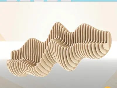 Parametric shelf 3D model