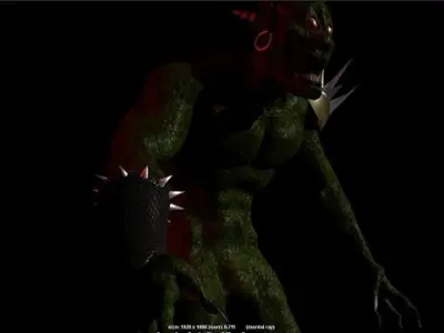 Monster reptile 3D model