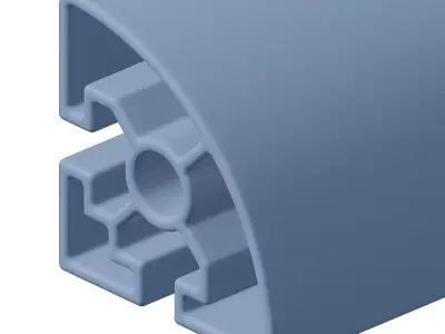 Plastic Premium Half Round Profile Toy 3D model