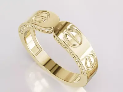 Jewelry Diamond Ring Model RG88 Free 3D print model