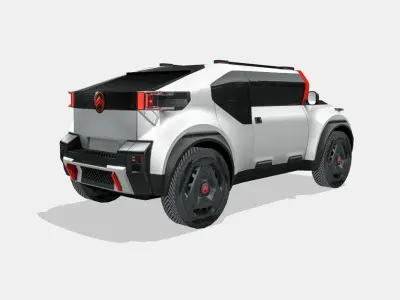 Citroen Oli Concept 2022 Low-poly 3D model