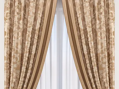Set 58 Curtains 3D model