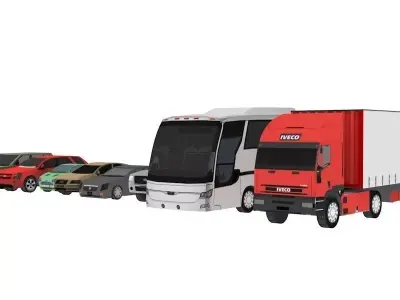 vehiculos de transito  3D model