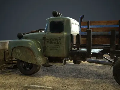 Truck and Trike Diorama  3D model