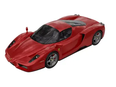 ENZO Ferrari Low-poly 3D model