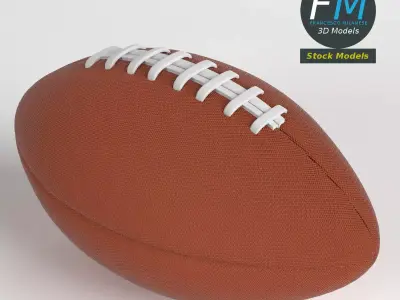 American football ball 3D model