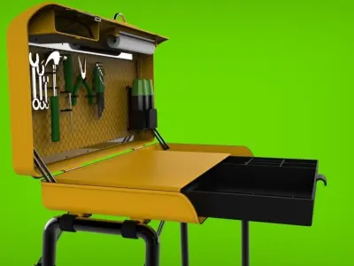 Rabaconda PC2 Bike Racer Tool Desk Free 3D model