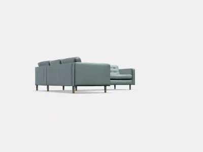 LANDSKRONA Corner sofa 5-seat 7 Low-poly 3D model