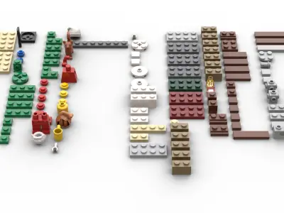 TwindBricks3D - 40125 Santa Visit 3D print model