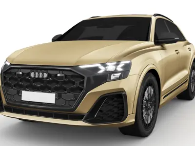 Audi Q8 2024 Low-poly 3D model
