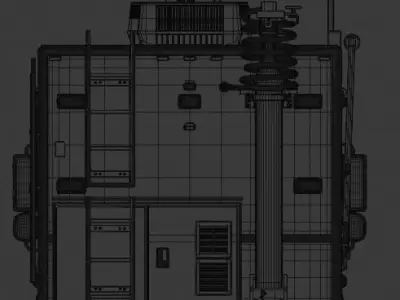 FEMA Freightliner M2 Truck 3D model