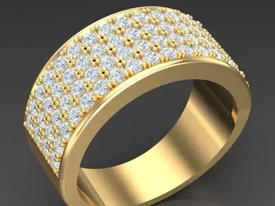 Luxury Men Rings Designs 5MR091 3D print model