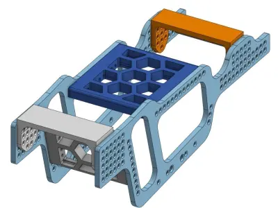 scx24 LCG chassis  3D print model