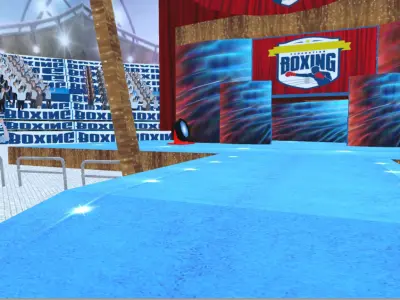 Boxing Fighting Arena 3d Model Low Poly Low-poly 3D model