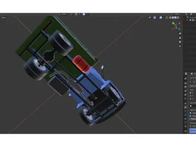 Soviet Truck 130 Low-poly 3D model