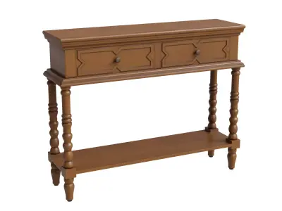 Classic 2 Drawers Console Table 3D model