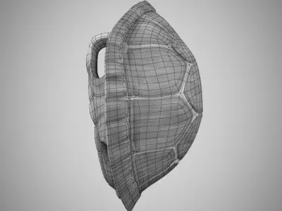 Turtle brown shell Mock-up 3d Model 3D model