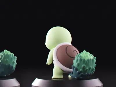 Pokemon - Grass Squirtle 3D print model