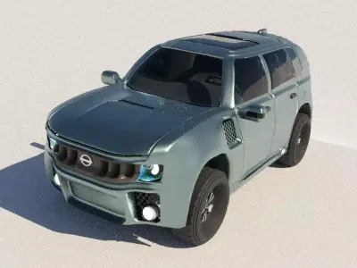 NISSAN CONCEPT CAR Low-poly 3D model