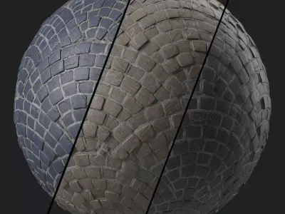 Pavement Materials 96- Sbsar Pbr 4k Seamless Texture